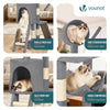 Arbre a chat 155cm multi niveaux Griffoir et niche Gris - vounat.shop
