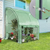 Serre de jardin hivernage murale adossee avec bache PE 200x100x180cm vert - vounat.shop