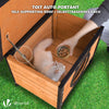 Maison pour Chat en bois avec toit bitumé et entrée en forme d'oreilles de chat - vounat.shop