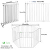 Barriere de securite cheminee pliable 3.75M 6 panneaux blanc - vounat.shop