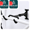 Lot de 2 Support mural velo pliable et reglable metal noir - vounat.shop
