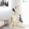 Arbre à Chat 154cm avec Griffoir Plateforme Niche XXL Beige - vounat.shop