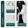 Panier a linge 1 compartiment et sac amovible auto ajustant avec couvercle 90L Beige - vounat.shop