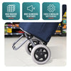 Chariot de courses 2 roues pliable 59L bleu marine - vounat.shop
