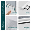 Store moustiquaire pour fenetre enroulable et recoupable en pvc L150 x H160 cm Blanc - vounat.shop