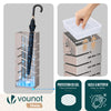 Porte-parapluies Metal avec bac de recuperation eau et 4 Crochets Motif Diagonal 15.5 x 15.5 x 43.5 cm beige - vounat.shop