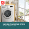 Etendoir a linge deluxe pliable grande capacite 173x94x123cm style bois blanc - vounat.shop