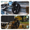 Chariot de course pliable aluminium 2 roues noir - vounat.shop