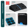 Lot de 2 Rampes de Trottoir en Polypropylene 25x27x11 cm Noir - vounat.shop