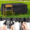 Housse salon de jardin bache de protection 420D 180x120x73cm noire - vounat.shop