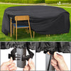 Housse salon de jardin bache de protection 420D φ190x73cm noire - vounat.shop