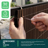 Clôture en canisse PVC 160x500cm imitation osier marron - vounat.shop