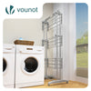 Sechoir a linge etendoir renforce 4 niveaux 125x62x173cm gris - vounat.shop