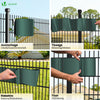 Brise vue occultant PVC 450g/m2 19cm x 70m Vert - vounat.shop