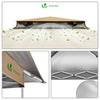 Tonnelle de jardin exterieure pliable avec moustiquaire Pop up 3.6x3.6m beige - vounat.shop