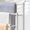 Porte serviettes sur pied autoportant 3 niveaux blanc - vounat.shop