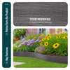 Bordure de jardin PE haute flexible 10M avec piquets gris - vounat.shop