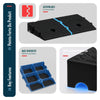 Lot de 2 Rampes de Trottoir en Polypropylene 25x27x7 cm Noir - vounat.shop