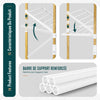 Sechoir a linge vertical tour etendoir pliable 3 niveaux 99x69x135.5 cm style bois blanc