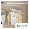Porte serviettes sur pied en bambou 3 niveaux - vounat.shop