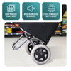 Chariot de courses 2 roues pliable 59L noir - vounat.shop
