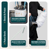 Panier a linge 2 compartiments et sacs amovibles auto ajustant avec couvercle 150L Anthracite - vounat.shop