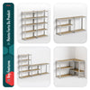 Etagères de rangement charge lourde robuste à 5 niveaux 90x40x180cm - vounat.shop