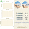 Voile d'ombrage Rectangulaire en Polyester Imperméable avec Kit de Montage 3x4m Beige - vounat.shop