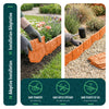 Lot de 175 pcs Bordure de jardin imitation pierre facile a installer 26.7m terracotta - vounat.shop