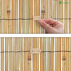 Canisse en roseau naturel Brise vue avec attaches de fixation 100x300cm - vounat.shop