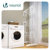 Sechoir a linge etendoir renforce 4 niveaux 125x62x173cm blanc - vounat.shop