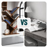 Bibliotheque Arbre etagere a Livres 30x16x60cm Marron Rustique - vounat.shop
