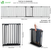 Barriere de securite Grande Version 3.6M 6 Panneaux noire - vounat.shop