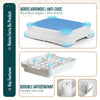 Marche pied antiderapant salle de bain empilable 50x40x10cm PP EVA bleu - vounat.shop