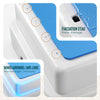 Marche pied antiderapant salle de bain empilable 43x33x11cm PP EVA bleu - vounat.shop