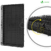 Cage pour chien pliable avec 2 portes verrouillable plateau amovible 92x58x64cm - vounat.shop