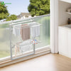 Étendoir à linge mural suspendu pliable Blanc - vounat.shop