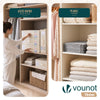 Lot de 6 Sacs de Rangement Drap de Lit Pliable 38,5x33x12cm Beige - vounat.shop