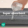 Lot de 2 Tapis de Bain Antidérapant chenille microfibre 60x90cm gris - vounat.shop