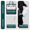 Panier a linge 1 compartiment et sac amovible auto ajustant avec couvercle 90L Anthracite - vounat.shop
