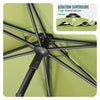 Parasol de jardin inclinable avec aeration et sac bandouliere 270cm vert olive - vounat.shop