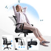 Fauteuil de Bureau Ergonomique pivotant avec dossier toile respirant Noir - vounat.shop