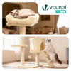 Arbre a chat 112cm multi niveaux Griffoir et niche Beige - vounat.shop