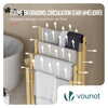 Porte serviettes sur pied en bambou 4 niveaux - vounat.shop