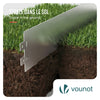 Lot de 35 Bordure de jardin en métal galvanisé flexible 100x13cm - vounat.shop