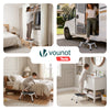 Marche pied pliable en acier portable 3 hauteurs reglables plateforme antiderapante 38x26cm blanc - vounat.shop