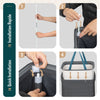 Panier a linge 1 compartiment et sac amovible auto ajustant avec couvercle 90L Anthracite - vounat.shop