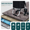 Chariot de courses pliable monte escalier aluminium avec sac isotherme noir - vounat.shop