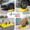 Lot de 2 Rampes de Trottoir en Polypropylene 25x27x7 cm Jaune - vounat.shop