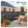 Clôture en canisse PVC 100x500cm Anthracite - vounat.shop
